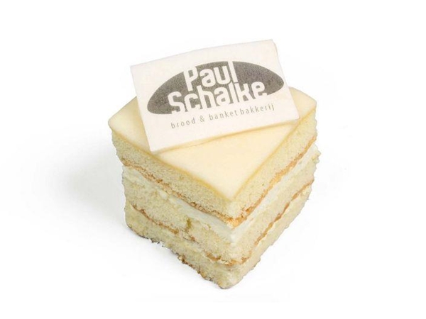 Petit fours met logo